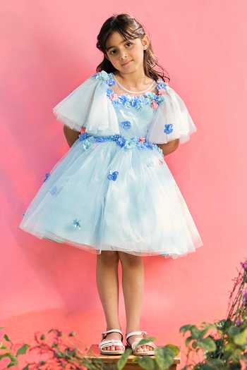 Pnk Isha Arora (Pink) Flower Shower On My Birthday Dress 