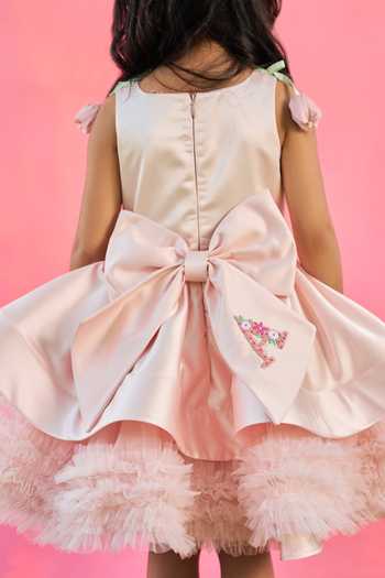 Pnk Isha Arora (Pink) I Love Tulips Pink Birthday Dress 