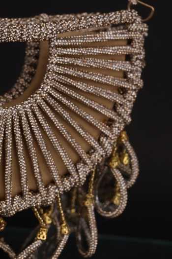 FOREVER NOOR_Gold Celeste Halo Bag _Online_at_Aza_Fashions