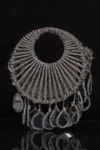 FOREVER NOOR Crystal Halo Embellished Bag 