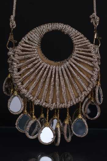 FOREVER NOOR Gilded Halo Embellished Bag 
