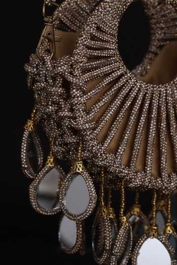 Buy FOREVER NOOR Gold Gilded Halo Embellished Bag Online at Aza Fashions Buy_FOREVER NOOR_Gold Gilded Halo Embellished Bag _Online_at_Aza_Fashions