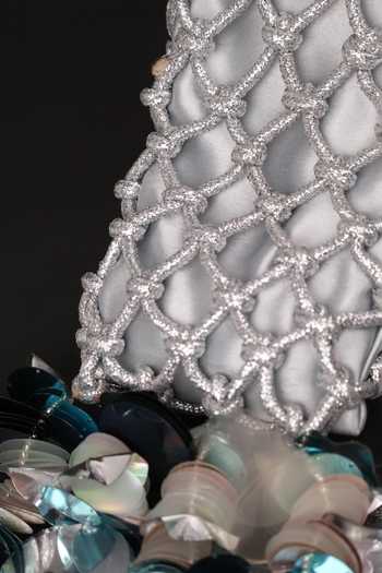 FOREVER NOOR_Silver Aqua Prism Phone Bag _Online_at_Aza_Fashions