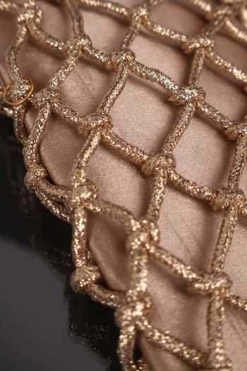 Shop_FOREVER NOOR_Gold Gilded Prism Phone Bag _Online_at_Aza_Fashions
