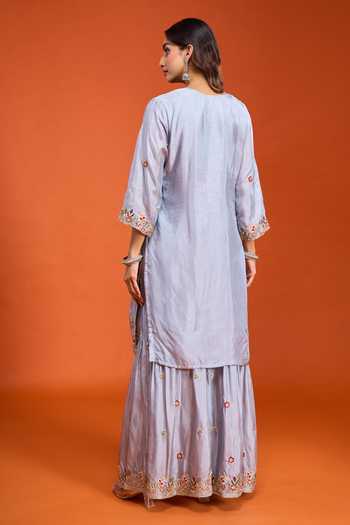Samyukta Singhania Embroidered Tissue Kurta Set 