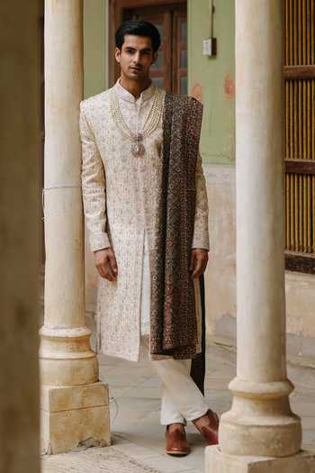 AMIT BEHKI Multi Tone Woven Stole 
