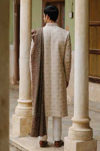 AMIT BEHKI Multi Tone Woven Stole 
