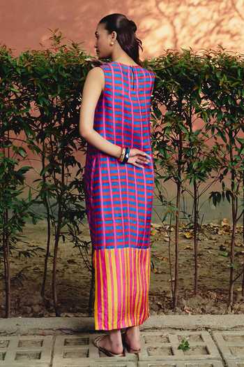 Kavya Singh Kundu Marina Block Printed Dress 
