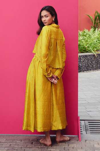 Kavya Singh Kundu Tulip Block Print Shirt & Skirt Set 