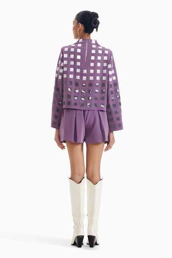 Sameer Madan Box Pleated Shorts 