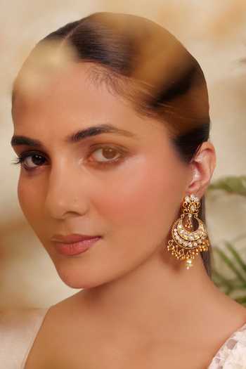 Prestones Kundan Studded Earrings