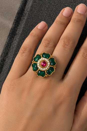 Prestones Stone Embellished Ring 