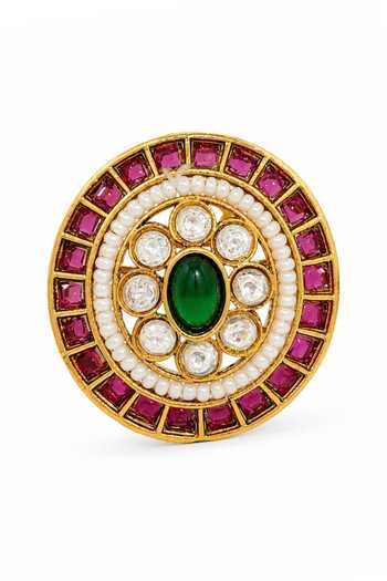Prestones Polki Embellished Ring 