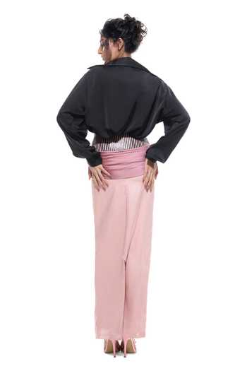 Sameer Madan Diva Do Mar Draped Skirt 