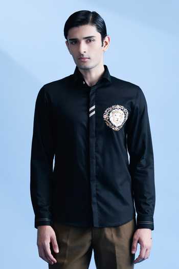 Abkasa Legacy Embroidered Cotton Shirt 