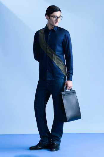 Buy Abkasa Navy Cotton Lonny Shirt Online at Aza Fashions Buy_Abkasa_Navy Cotton Lonny Shirt _Online_at_Aza_Fashions