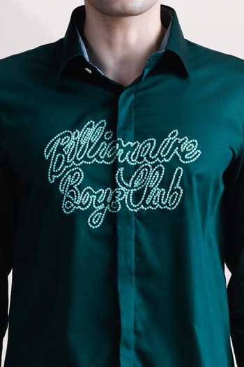 Buy Abkasa Green Cotton Billionair Shirt Online at Aza Fashions Buy_Abkasa_Green Cotton Billionair Shirt _Online_at_Aza_Fashions
