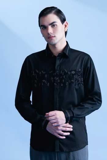Abkasa Ettore Beaded Embellished Shirt 