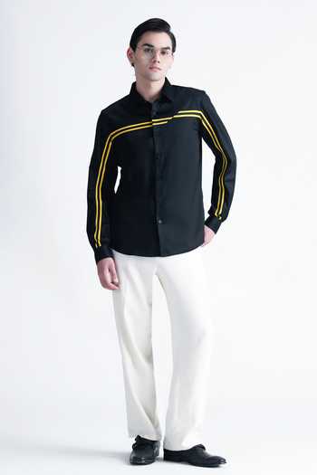 Abkasa Sebastiano Striped Cotton Shirt 