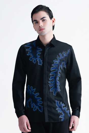 Abkasa Marcel Cotton Embroidered Shirt 