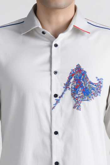 Shop Abkasa White Cotton Bastien Shirt Online at Aza Fashions Shop_Abkasa_White Cotton Bastien Shirt _Online_at_Aza_Fashions