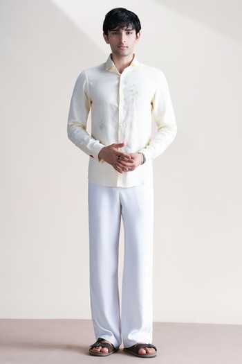 Abkasa Beige Linen Leya Shirt Online at Aza Fashions Abkasa_Beige Linen Leya Shirt _Online_at_Aza_Fashions