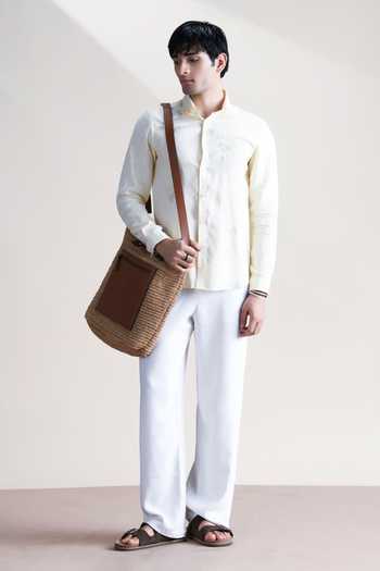 Buy Abkasa Beige Linen Leya Shirt Online at Aza Fashions Buy_Abkasa_Beige Linen Leya Shirt _Online_at_Aza_Fashions