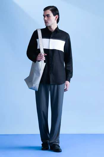 Buy Abkasa Black Linen Maya Shirt Online at Aza Fashions Buy_Abkasa_Black Linen Maya Shirt _Online_at_Aza_Fashions