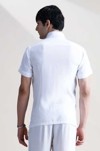 Abkasa Vonda Linen Embroidered Shirt 