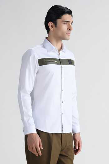 Shop Abkasa White Cotton Renzo Shirt Online at Aza Fashions Shop_Abkasa_White Cotton Renzo Shirt _Online_at_Aza_Fashions