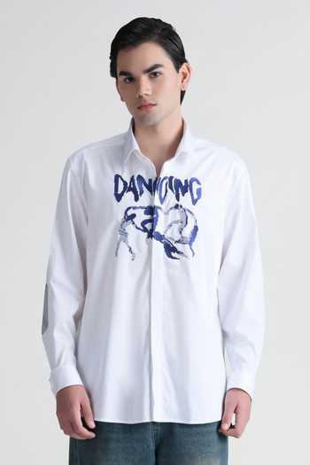 Abkasa Darcy Cotton Embroidered Shirt 