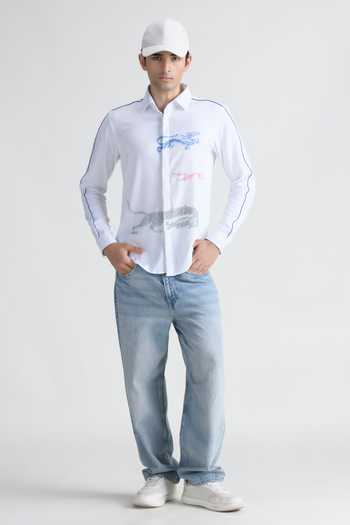 Abkasa_White Viscose Dax Shirt _Online_at_Aza_Fashions