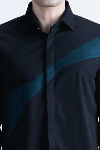 Shop_Abkasa_Black Cotton Sylvie Shirt _Online_at_Aza_Fashions