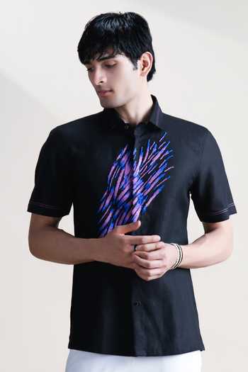 Abkasa Berry Linen Shirt 