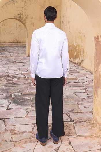 Abkasa Garret Embroidered Patch Shirt 