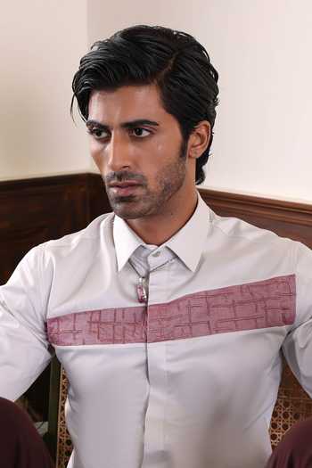 Buy_Abkasa_White Cotton Giovanni Shirt _Online_at_Aza_Fashions