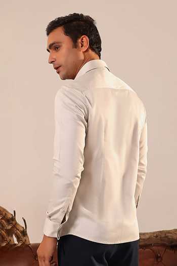 Abkasa Earl Cotton Printed Button-Down Shirt 