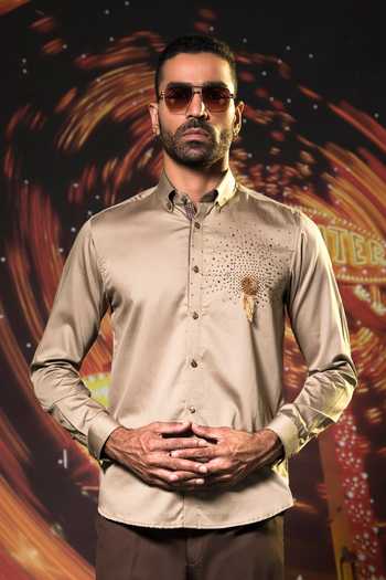 Abkasa Deck Cotton Embellished Shirt 