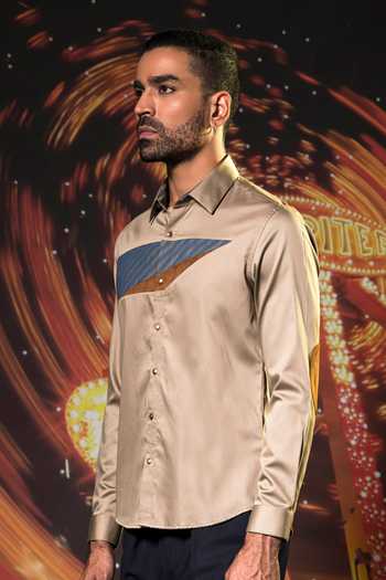 Abkasa_Multi Color Cotton Paradox Shirt _Online_at_Aza_Fashions