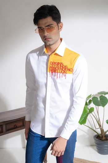 Buy_Abkasa_White Cotton Originality Shirt _Online_at_Aza_Fashions