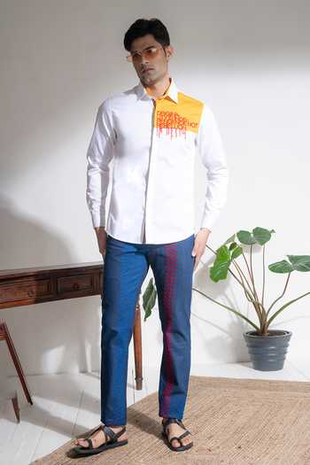 Shop_Abkasa_White Cotton Originality Shirt _Online_at_Aza_Fashions