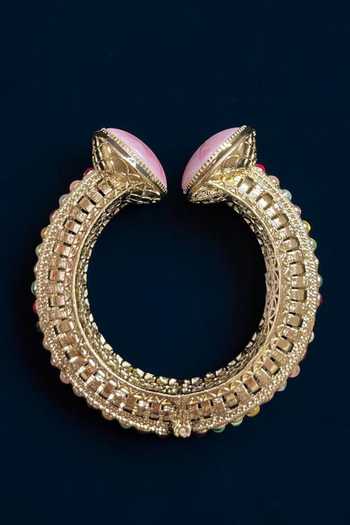 Amaara Jewels_Pink Celestial Embellished Bangle _Online_at_Aza_Fashions