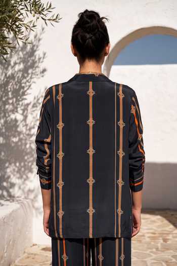 Nautanky Stripe Print Shirt & Pant Set 