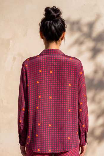 Nautanky Heart Print Shirt & Pant Set 