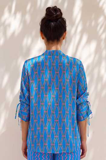Nautanky Zig Zag Print Shirt & Pant Set 