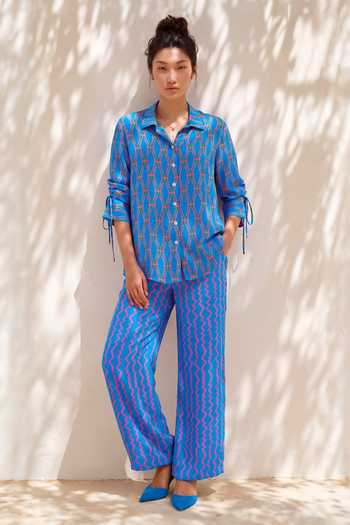 Nautanky Zig Zag Print Shirt & Pant Set 