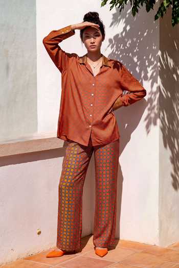 Nautanky Sundial Printed Shirt & Pant Set 