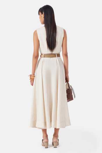 NOTEBOOK Callie Linen Dress 