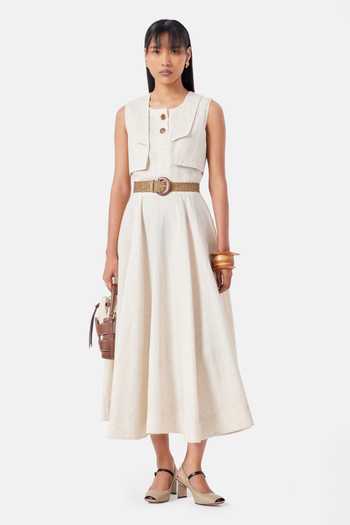 NOTEBOOK Callie Linen Dress 
