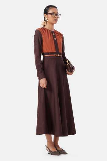 NOTEBOOK Lila Color Block Dress 